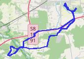 Trasa z dnia 2013-08-11 18:03 - mapa trasy gps - rower trekkingowy
