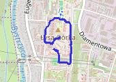spacer z psem - mapa trasy gps - spacer