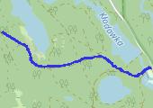 Kabatki - ośrodek Azyl - mapa trasy gps - marsz