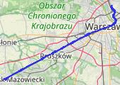 Trasa z dnia 2021-01-09 15:20 Warszawa Julianowska - Grodzisk Mazowiecki - mapa trasy gps - inna