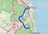 Brodwino- Gdynia - mapa trasy gps - marsz