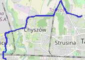 Trasa z dnia 2021-01-13 16:50 - mapa trasy gps - rower szosowy