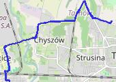 Trasa z dnia 2021-01-18 07:27 - mapa trasy gps - rower szosowy