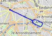 Paris(6) - mapa trasy gps - rower szosowy