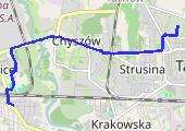 Trasa z dnia 2021-01-19 19:33 - mapa trasy gps - rower szosowy