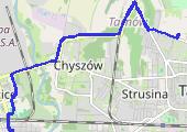 Trasa z dnia 2021-01-21 16:36 - mapa trasy gps - rower szosowy