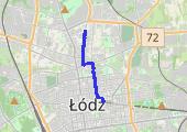 marsz. Łódź - mapa trasy gps - marsz
