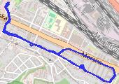 Trasa z dnia 2021-02-09 13:25 - mapa trasy gps - spacer