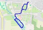 Trasa z dnia 2021-02-09 21:35 - mapa trasy gps - spacer