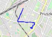 Trasa z dnia 2021-02-17 10:21 - mapa trasy gps - samochód