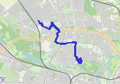 Trasa z dnia 2021-02-17 11:54 - mapa trasy gps - samochód