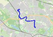 Trasa z dnia 2021-02-17 17:02 - mapa trasy gps - samochód