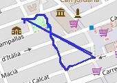 Sprzątanie w garażu, E 1583 LHL 2021-02-18 07:49 - mapa trasy gps - samochód