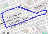 Powrót do garażu z Xavim, E 1583 LHL 2021-02-18 18:46 - mapa trasy gps - samochód