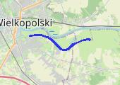 Międzychodzka - Polna (wałem wzdłuż Warty) - mapa trasy gps - marsz