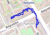 Trasa z dnia 2021-02-23 12:20 - mapa trasy gps - marsz