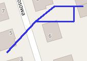 21 km - mapa trasy gps - rower szosowy