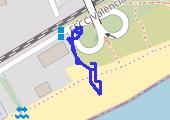 Zachód słońca na plaży 2021-03-21 19:12 - mapa trasy gps - spacer