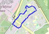 Trasa z dnia 2021-03-26 23:36 - mapa trasy gps - spacer