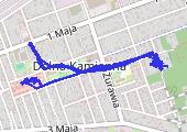 Trasa z dnia 2021-03-30 10:22 - mapa trasy gps - rower szosowy