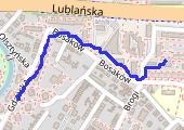 Trasa z dnia 2021-04-05 19:12 - mapa trasy gps - marsz