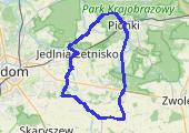 Trasa z dnia 2021-04-11 14:40 - mapa trasy gps - rower szosowy