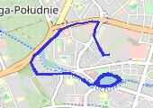Trasa z dnia 2021-04-12 07:23 - mapa trasy gps - bieganie