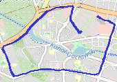 Trasa z dnia 2021-04-13 07:25 - mapa trasy gps - bieganie