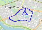 Trasa z dnia 2021-04-14 07:24 - mapa trasy gps - bieganie