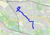 Trasa z dnia 2021-04-14 17:11 - mapa trasy gps - samochód