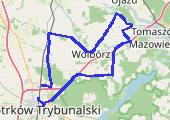 Trasa z dnia 2021-04-18 19:25 - mapa trasy gps - rower szosowy