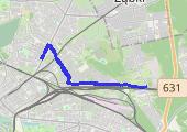 Trasa z dnia 2021-04-25 12:20 - mapa trasy gps - nordic walking