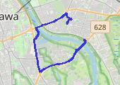 Trasa z dnia 2021-04-27 19:26 - mapa trasy gps - rower trekkingowy