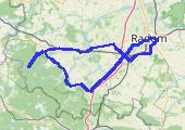 marek - mapa trasy gps - rower szosowy