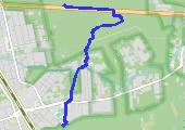 Trasa z dnia 2021-04-25 18:01 - mapa trasy gps - rower górski