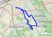 Słomczyn - mapa trasy gps - rower szosowy
