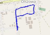 Olszowa - mapa trasy gps - spacer