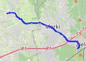 Trasa z dnia 2020-03-25 09:27 - mapa trasy gps - bieganie