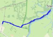 Ciecierzycę ul. Śliwkowa - Rezerwat Santockie Zakole - mapa trasy gps - marsz