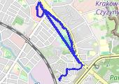 Trasa z dnia 2021-05-15 10:59 - mapa trasy gps - rower górski