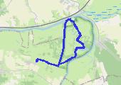 Ciecierzyce ul. Wiejska  - Rezerwat przyrody Santockie Zakole - mapa trasy gps - marsz