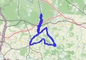 trasa 03. 06. 2021 - mapa trasy gps - rower szosowy