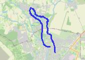 Narutowicza  - wokół jeziora w Kłodawie - mapa trasy gps - marsz