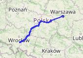 Trasa z dnia 2013-08-16 00:25 - mapa trasy gps - samochód