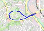 Trasa z dnia 2021-06-25 21:02 - mapa trasy gps - rower górski