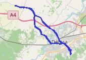 Trasa z dnia 2021-07-04 16:37 - mapa trasy gps - rower trekkingowy