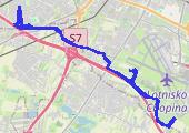 Rower 1425 - mapa trasy gps - rower szosowy