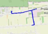 Trasa z dnia 2021-07-09 20:17 - mapa trasy gps - rower miejski