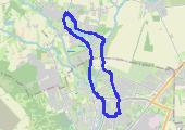 Narutowicza  - wzdłuż jeziora w Kłodawie - mapa trasy gps - marsz