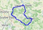 trasa 11. 07. 2021 - mapa trasy gps - rower szosowy
